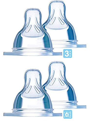 MAM Seiden Sauger 4er Set // Große 3 & Größe 4 Tropffrei // ab 4+ Monate // 4er Set //