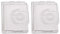 CKPSMS Brand -2PCS #825018013 Plastic Slide Plate Bobbin Cover FIT for JANOME MS2522 659 9500 9700 300e 200e 5024 Elna 3002, 3003, 3004, 3005, 3006, 3007