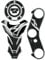 labelbike - 3D Aufkleber-Set für Motorräder kompatibel mit Yamaha YZF R1 2004-2006 Carbon-Look mit weißen Oberflächen