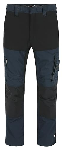 Herock Hector Men's Workwear Utility Cargo Trousers - Stylish, Functional, Comfortable, Durable - 4-Way Stretch, Multi Tool Pockets, Knee Pockets - for Builders and Tradesmen Navy