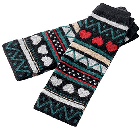 carol -1 Damen Winter Bunt Gestreift Muster Strick Stulpen Gestrickt Beinstulpen Beinwärmer Strümpfe Beinwärmer Gestrickt Verdicken Beinstulpen Böhmen Extra Lang Basic Leg Warmer
