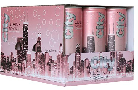 City Weinschorle Rosé lieblich, 12 x 0.25l