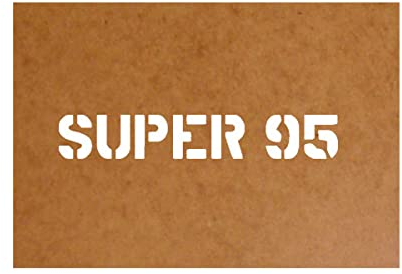 Super 95 Benzin Ölkarton Schablone Auto Benzin Kannister Lackierschablone #23424