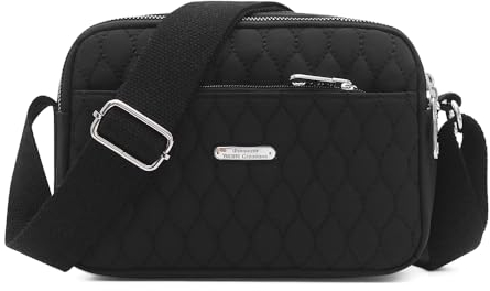 YANAIER Handtasche Damen Umhängetasche Kleine Tasche Schultertasche Frauen Kleine GeldböRse Brieftasche Mode Damentaschen Schwarz-2