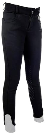 HKM 12701 Longiergurt Canvas, Fester Doppelgriff Longierbedarf Navy/Sky Blus WB, Warmblut