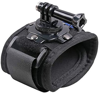 Wrist Strap Mount, 360° Rotating Arm Mount Strap Compatible with GoPro Hero 13/12/11/10/9/8/7//6/5 Black,DJI Action 5 pro/4/3,Insta 360 ONE R,AKASO/Campark and More Action Cameras