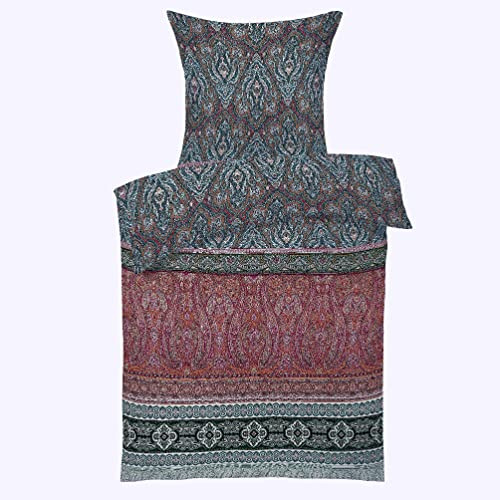 fleuresse Mako-Satin Bettwäsche 155x220 Ornamente Paisley wintercolor 114128-19