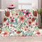 FANSU 3D Kuscheldecke Flauschig Flanell Decke, Drucken Microfaser Weich Warm Plüsch Fleecedecke Sofadecke Couchdecke Wohndecke Bettdecke Tagesdecke (Rosa Blumen,80x120cm)