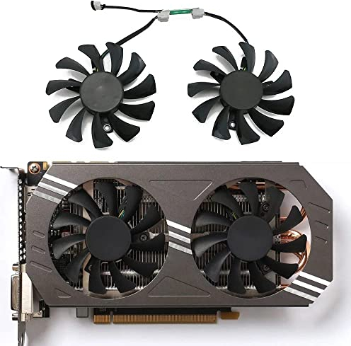 DOTODO GA81S2U 75MM GTX970 GPU Graphics Card Cooling Fan Replace for ZOTAC GeForce GTX 970 Graphics Card Cooling Fan (Fan-2PCS)
