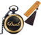 Gkmamrg Vatertagsgeschenk Papa Geschenke Vintage Dad Taschenuhr Holz Lesezeichen mit Gravur für Vater