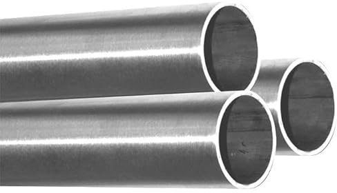 V2A Edelstahlrohr 42,4 x 2,0 mm - Länge 0,2-2 m Korn 240 geschliffen (1000 mm)