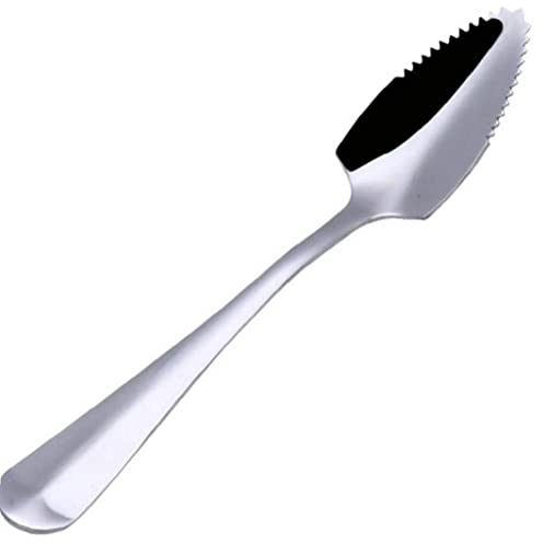 Sarated Edge Cuchara De Frutas Cuchara De Acero Inoxidable Cuchara para Hogar Cuchara De Pomelo De Múltiples Propósitos Cuchara De Cuchara De Raspado