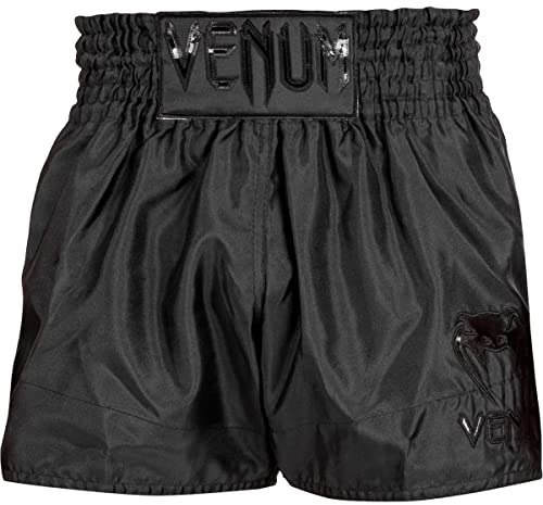 Venum, Classic Muay Thai Shorts, Herren, XXL, Schwarz/Schwarz