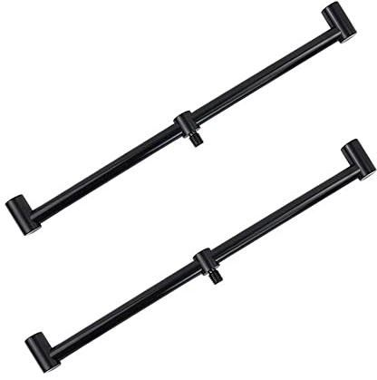 GudGmtoy Buzz Bars, schwarz, 30 cm, geeignet für Rod Pods, Banksticks, Rutenauflagen, Buzzer Bars für Rod Pods Karpfenangeln, Angelausrüstung