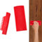 SLTAXAR 2 Pezzi Rullo per Venature del Legno Grana Legno Gomma Strumento Venatura Effetto Legno in Gomma Rullo per Pittura a Struttura Legno per Decorazioni Fai da Te (Rosso, 4 * 13cm /6.4 * 15cm)