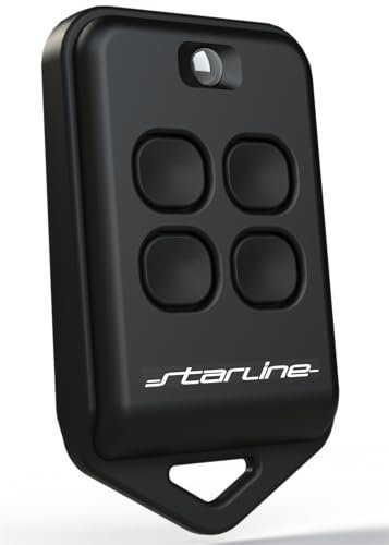 STARLINE RADIOCOMANDO UNIVERSALE STARLINE TWIN AU4T 433 MHz (433.92) codice fisso 4 Tasti, MADE IN ITALY, (NO rolling-code) riprogrammabile funziona 200 metri. (TUTTO NERO)