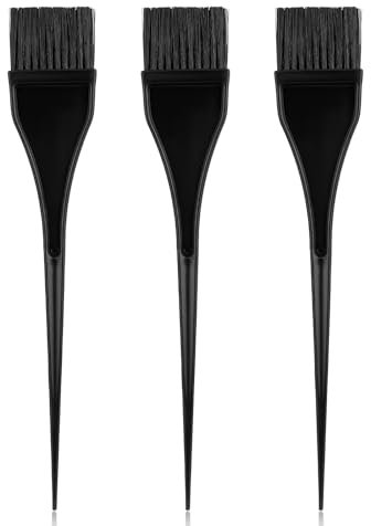 3 pinceles de tinte para el cabello, pinceles de color negro, pinceles de color para estilista, aplicador de color para el cabello, juego de brochas para teñir el cabello, suministros de peluquería,