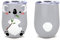 NymphFable Mug Isotherme 12oz Acier Inoxydable, Koala Thermos Café Double Paroi Tasse de Voyage avec Paille et Couvercle