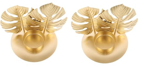 PLAFOPE 4stücke Goldene Kerzenhalter Romantische Dekoration Für Hochzeiten Abendessen Und Moderne Wohnräume Für Teelichter Und Stumpenkerzen