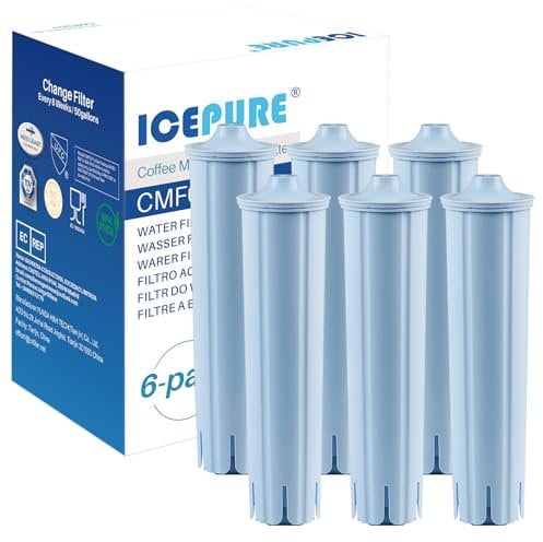 ICEPURE Kaffeemaschinen Wasserfilter Kompatibel mit Jura® Blue Filterpatrone Packung mit 6 (Nicht für Jura® E6, E8)