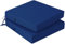 PRIMEPATIO Stuhlkissen für den Außenbereich 2er-Set, wasserdichte Sitzkissen für den Außenbereich, farbechte Terrassenstuhlkissen mit Bändern, Terrassenmöbel, Gartensofa, 40x40cm, Blau