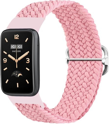 FYISWHO Armband Nylon für Xiaomi Smart Band 7 Pro, Sport Armbänder Uhrenarmband, Ersatzarmband für Xiaomi Smart Band 7 Pro (Pink)
