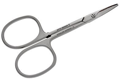 Otto Herder Manicure Babynagelschere, Edelstahl Nagelschere mit abgerundeten Spitzen, 9cm, sichere Nagelpflege für Babys, Solingen Qualität