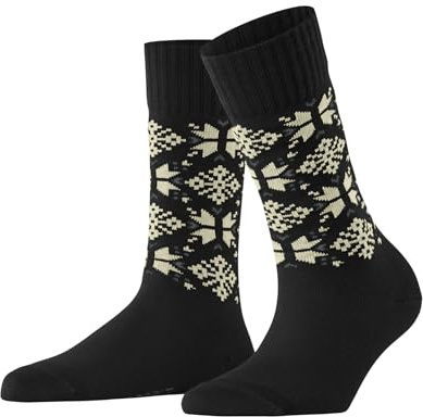 ESPRIT Damen Winter Star Socken Baumwolle Wolle atmungsaktiv