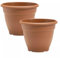 Round Plastic Plant Pot 30cm Terracotta 9.5L Garden Indoor Outdoor Planter Cover Drainage Holes, Weather, Frost Proof (2)