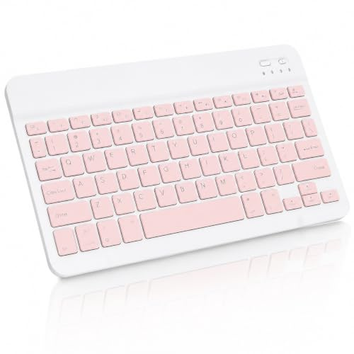 Slim Bluetooth Wireless Keyboard for iPad Portable Travel Office Computer