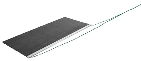 Sport-Thieme Tennis Schleppmatte | Gewicht: 7,5 kg | Zum Abziehen von Tennisplätzen | Aluminium Schiene, Hart-PVC Matte, inkl. Zugseil | 185x75x1,5 cm | Markenqualität