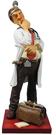 Unbekannt Guillermo Forchino - Der Doktor (45 cm) - Detaillierte Comic-Skulptur