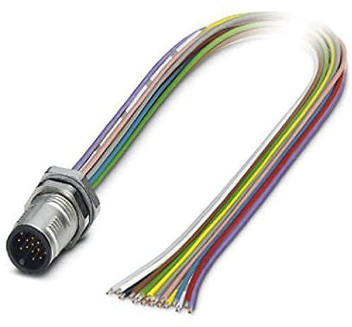 PHOENIX CONTACT SACC-DSI-MS-17CON-M12/0.5 SCO Sensor/Aktor Einbaustecker, 17 Polig, 17 x 0.14mm² Leiterquerschnitt