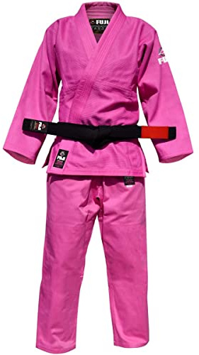 Fuji BJJ Uniforme, Hombre Niños, Color Rosa, tamaño W1