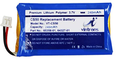 VINTRONS 230mAh Battery for Jabra Pro 9460, 14192-00, Pro 9465, AHB412434PJ