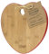RICHARDSON SHEFFIELD SINCE 1839 Amore Schneidebrett Herzform, 37,5 x 19 x 1,9 cm, Holzbrett Küche, Cutting Board, Brettchen, Brotzeit, Bambus-Holz, Braun/Rot