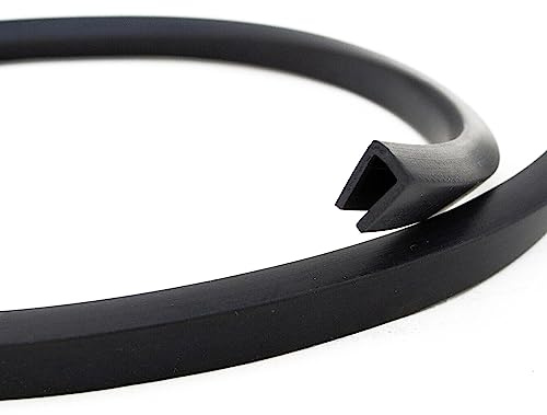 EUTRAS [100m] Fassungsprofil FP3004 Gummidichtung 5,0 mm – schützt und dichtet zuverlässig ab – für Bleche, Glas und Bauelemente – deutsche Industriequalität Made in EU