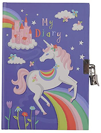 Bertoy 3761602 Locked My Diary, Unicorn Rainbows