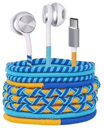 URIZONS In-Ear-Ohrhörer Kopfhörer USB C Type C - Stereo mit Mikrofon für Google Pixel 5 4 3 2 XL für Huawei P40 P30 P20 Pro Mate für Samsung Galaxy S20 S21 OnePlus