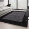 Carpettex Hochflor Teppich Wohnzimmer Shaggy Flokati Teppich Modern Bordüre Design 300 x 400 cm Anthrazit - Teppich Schlafzimmer Weich Flauschig Waschbar Teppich Küche Esszimmer - Langflor Teppiche