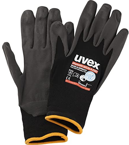 Uvex Phynomic AirLite A ESD Arbeitshandschuhe - Montagehandschuhe 11, Schwarz