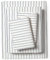 Makemake Organics Bio-Bettwäsche (4-teilig), GOTS-zertifizierte Bio-Baumwolle, Queen-Bettlaken, Spannbettlaken, 2 Kissenbezüge, Kinderzimmer-Queen-Size-Betten-Set (Queen, blaue Streifen)