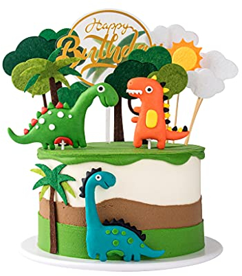 Dinosaurier Geburtstag Kuchen Dinosaurier Kuchenaufsatz Tortendeko Kuchen Topper für Kinder Junge