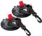 2 PACK Strong Car Suction Cup Anchor with Attaching 360° Rotation Hook Heavy Duty Car Tensioner Tie Down for Car Side Awning Boat Camping Tarp Car Mount Tents Luggage Tarps