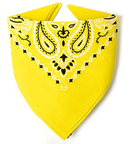 Karl Loven - Gelb Bandana - Paisleymuster - 100% Baumwolle - Dicker Stoff - 20 Exklusivfarben