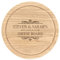 Personalised Wooden Chopping Cheese Board Round 25cm Custom Name Classic Design