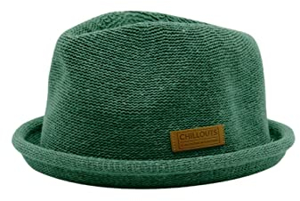 CHILLOUTS Tocoa Hat - Pork Pie Hut Herren/Damen, 100% Polyester, Unisex Sommer Trendhut, Crushable, Adjustable, grün, L-XL