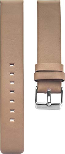Oozoo Armband Uhrenband Uhrenarmband Leder Lederband mit Dornschließe Pinkgrau 16 mm