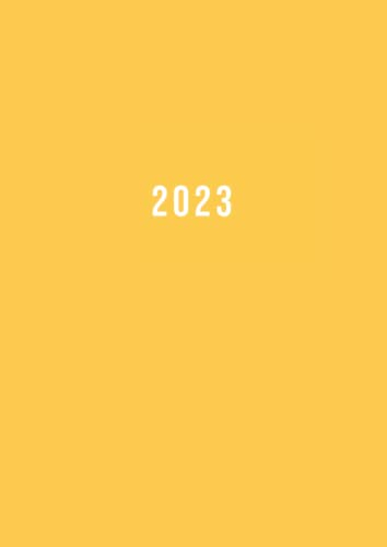 2025: Terminkalender mit Uhrzeiten 5:00 - 23:00 Tag | 1 Woche auf 2 Seiten mit Zeit | A4 Wochenplaner mit Zeiteinteilung | Kalenderbuch Planer | ... | Buchkalender Jahresplaner | Soft-Cover Gelb