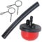 Spares2go Primer Bulb Pipe & Clips compatible with Mountfield RS100 RV100 HP414 SP164 SP414 HP164 Lawnmower